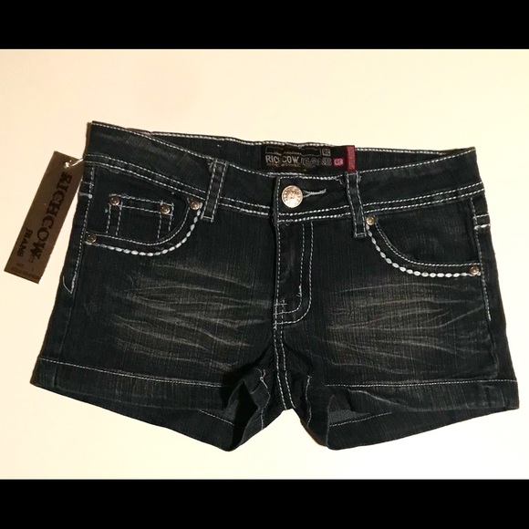 RICHCOW Jean Shorts with rhinestone detail - Picture 5 of 5